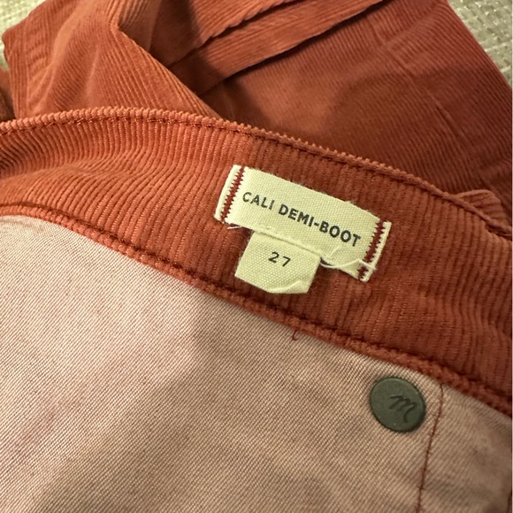 Madewell Cali Demi Boot Corduroy Jeans - Picture 3 of 6